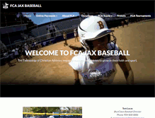 Tablet Screenshot of fcajaxbaseball.org